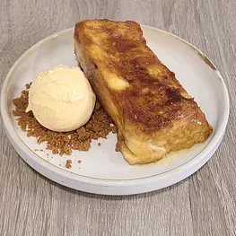 Torrija con helado